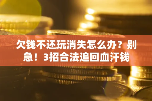 武汉欠钱不还玩消失怎么办?别急!3招合法追回血汗钱 武汉欠钱不还玩消失怎么办?别急!3招合法追回血汗钱